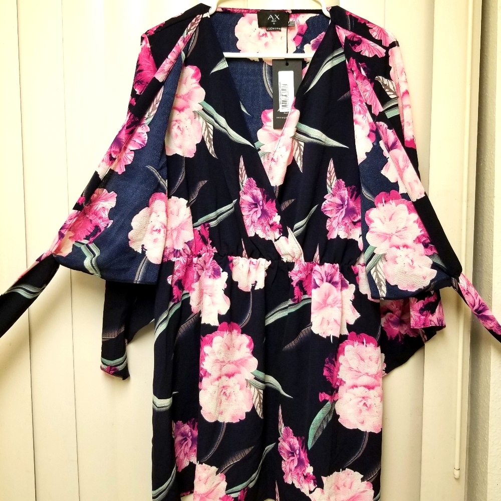 AX Paris Mini Floral Short Dress Sz 14